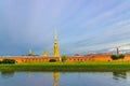The Peter and Paul Fortress, Saints Peter and Paul Cathedral Orthodox church Royalty Free Stock Photo