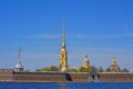 Peter and Paul Fortress in St. Petersburg, Russia Royalty Free Stock Photo