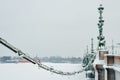 Peter and Paul Fortress in St. Petersburg in winter Royalty Free Stock Photo