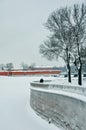 Peter and Paul Fortress in St. Petersburg in winter Royalty Free Stock Photo