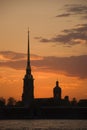 Peter and Paul Fortress at sunset