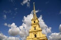 Peter and Pauls cathedral of Peter and Paul fortress in Saint-Petersburg, Russia. Royalty Free Stock Photo