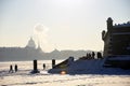 Peter and Pauls fortress, winter photo. Saint-Petersburg, Russia.