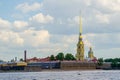 Peter And Pavel Fortress And Neva River.