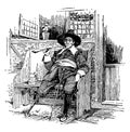 Peter Struyvesant in New Amsterdam,vintage illustration Royalty Free Stock Photo