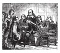 Peter Stuyvesant,vintage illustration Royalty Free Stock Photo