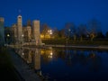 Peterborough Lift Locks Trent Severn Waterway At Dusk Royalty Free Stock Photo