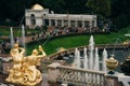 Petergof which hosts Grand Peterhof Palace. Saint Petersburg, Russia - 2021 Royalty Free Stock Photo