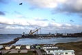 Peterhead harbour. Aberdeenshire, Scotland.