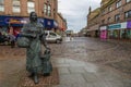 Sculpture of a woman with a little girl, Peterhead, Scotland, UK