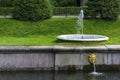 Peterhof, the Bank of the Bolshoy Samsonovsky canal in the Lower Park