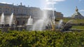 Peterhof details. Golden fountain