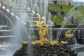 Peterhof. Fountain & x22;Samson& x22;.