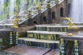 Peterhof, a fragment of the Grand cascade in the Lower Park