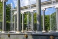 Peterhof, a fragment of the Lion cascade colonnade