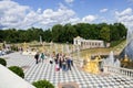 Peterhof. Great Peterhof Palace. Fountains. Great cascade