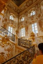 Peterhof. Great Peterhof Palace. Luxurious interior decoration