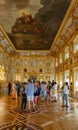 Peterhof. Great Peterhof Palace. Luxurious interior decoration