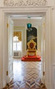 Peterhof. Great Peterhof Palace. Luxurious interior decoration