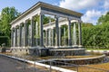 Peterhof, the Lion`s fountain