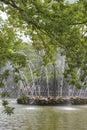 Peterhof, Menager pond with the Sun fountain Royalty Free Stock Photo
