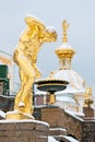 Peterhof. Russia. The Faun Florentine Sculpture