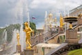 Peterhof. Russia. The Grand Cascade Royalty Free Stock Photo