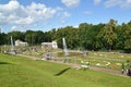 PETERHOF, RUSSIA.View of orchestra of Nizhny of park Royalty Free Stock Photo