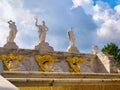 Details of the Golden Mountain Cascade. Peterhof, Saint Petersburg, Russia