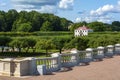 Peterhof, view of the Venus garden and Marli Palace