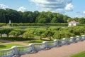 Peterhof, View of the Venus garden and Marli Palace