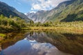 Peters Pool at Franz Josef in New Zealand