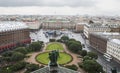 Petersburg panorama with historic buildings architecture streets and canals