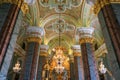 Petersburg, Russia - July 2, 2017: Interior Peter and Paul Cathedral in Peter and Paul Fortress. Royalty Free Stock Photo