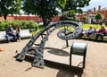 Petersburg, Russia - July 2, 2017: Peter and Paul Fortress. Sundial.