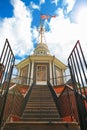 Petersburg, Russia - July 2, 2017: Peter and Paul Fortress. Watchtower on the Naryshkinsky bastion. Royalty Free Stock Photo