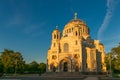 Petersburg, Russia - June 29, 2017: NIKOLSKY SEA CATHEDRAL IN KRONSHTADT IS THE MAIN CHURCH OF THE RUSSIAN MILITARY SEA FLEET. Royalty Free Stock Photo