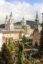 Petersfriedhof and Cathedral. Salzburg. Austria