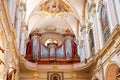 Peterskirche organ loft in Munich Germany Royalty Free Stock Photo