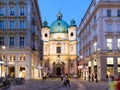 Peterskirche (Saint Peter Church) In Vienna Royalty Free Stock Photo