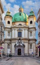 Peterskirche (St. Peters Church) in Vienna, Austria, Europe Royalty Free Stock Photo