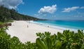 Petit Anse tropical beach, La Digue island, Seychelles Royalty Free Stock Photo