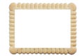 Petit-beurre biscuit frame Royalty Free Stock Photo