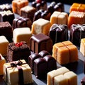 Petit Fours , traditional popular sweet dessert cake