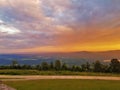 Petit Jean River Valley and Blue Mountain Lake Royalty Free Stock Photo