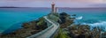 Petit minou lighthouse panorama long exposure in France Royalty Free Stock Photo