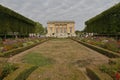 Petit Trianon Versailles, France. Built by Ange-Jacques Gabriel for Louis XV, 1762 - North Front featuring gardens - shot August 2