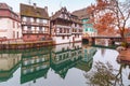 Petite France in the morning, Strasbourg, Alsace Royalty Free Stock Photo