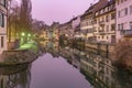 Petite France in the morning, Strasbourg, Alsace Royalty Free Stock Photo