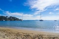 Petites Canyelles Beach in Roses on the Costa Brava Royalty Free Stock Photo